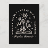 Valentijnsdag Boekenliefhebbers Single Grappig Briefkaart (Voorkant)