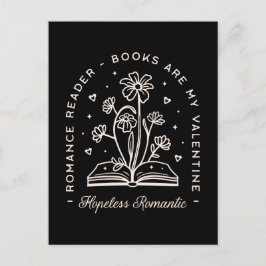 Valentijnsdag Boekenliefhebbers Single Grappig Briefkaart