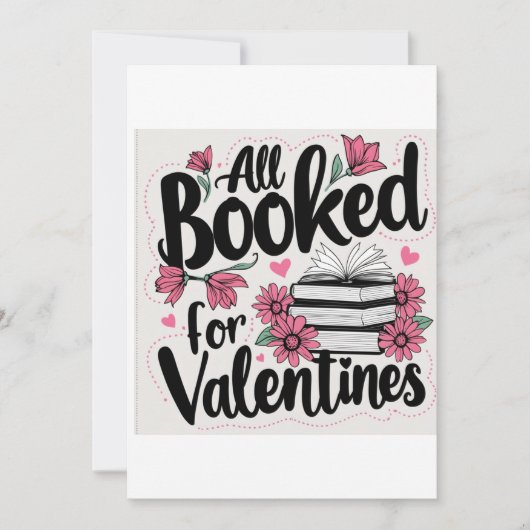 Valentijnsdag boekingsdag kaart (Voorkant)