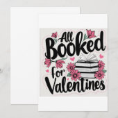 Valentijnsdag boekingsdag kaart (Voorkant / Achterkant)
