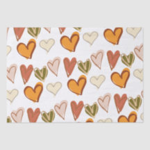 Valentijnsdag Boho Hippie Heart Tissue Paper