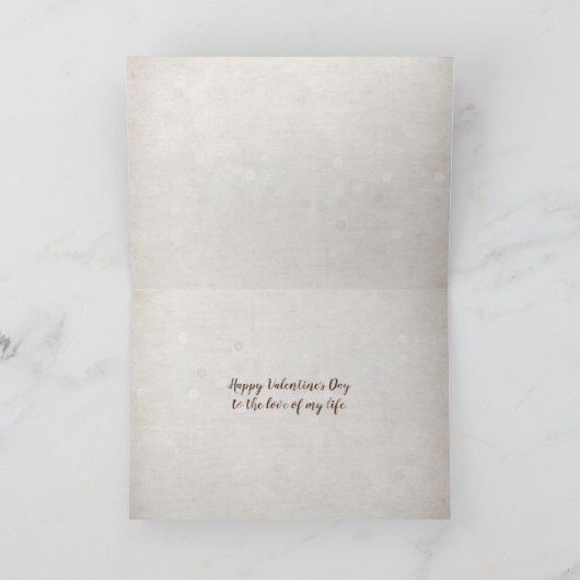 Valentijnsdag bok en doe met hart op boom kaart (Binnen)