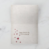 Valentijnsdag bok en doe met hart op boom kaart (Binnen)