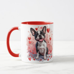 Valentijnsdag Boston Terrier Dog Mok