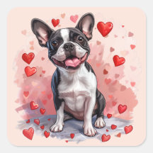 Valentijnsdag Boston Terrier Dog