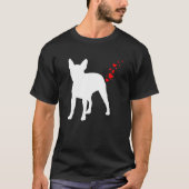 Valentijnsdag Boston Terrier Eigenaar Hart Hond Fa T-shirt (Voorkant)
