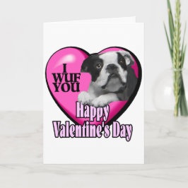 Valentijnsdag Boston Terrier Feestdagen Kaart