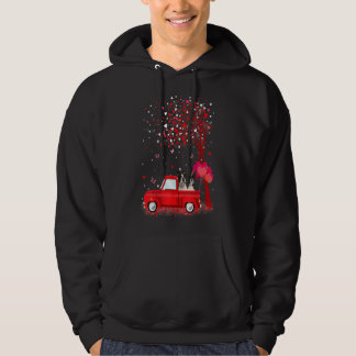 Valentijnsdag Boston Terrier Gifts Dogs Red Truck Hoodie