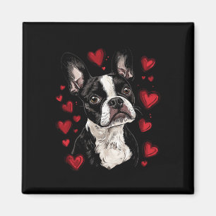 Valentijnsdag Boston Terrier Magneet