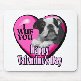 Valentijnsdag Boston Terrier Muismat