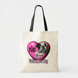 Valentijnsdag Boston Terrier Tote Bag