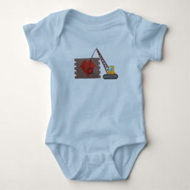 Valentijnsdag bouw sloopkraan romper