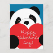 Valentijnsdag Boy Panda Briefkaart (Voorkant)