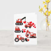 Valentijnsdag Boys Kinder peuter constructie vrach Kaart (Gele Bloem)