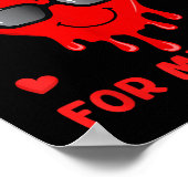 Valentijnsdag Boys Kinder Son My Heart Just Melts  Poster (Hoek)