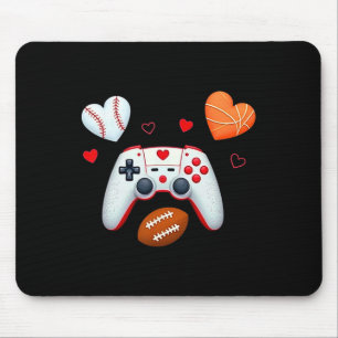 Valentijnsdag Boys Mannen Hearts Gaming Basketball Muismat