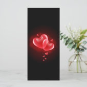 Valentijnsdag brandende harten (Staand voorkant)
