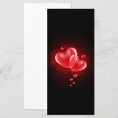 Valentijnsdag brandende harten (Voorkant / Achterkant)