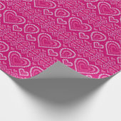 Valentijnsdag breipatroon 2 cadeaupapier (Hoek)