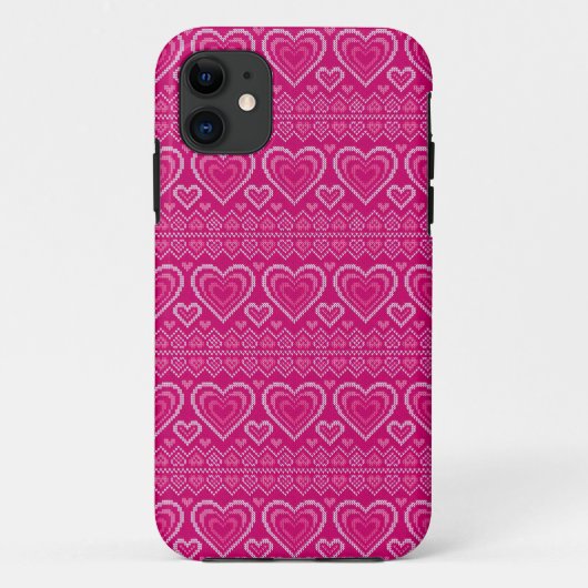 Valentijnsdag breipatroon 2 Case-Mate iPhone case (Achterkant)