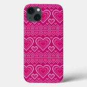 Valentijnsdag breipatroon 2 Case-Mate iPhone case (Achterkant)
