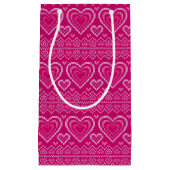 Valentijnsdag breipatroon 2 klein cadeauzakje (Voorkant)