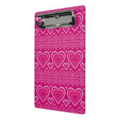 Valentijnsdag breipatroon 2 mini klembord (Angled2)