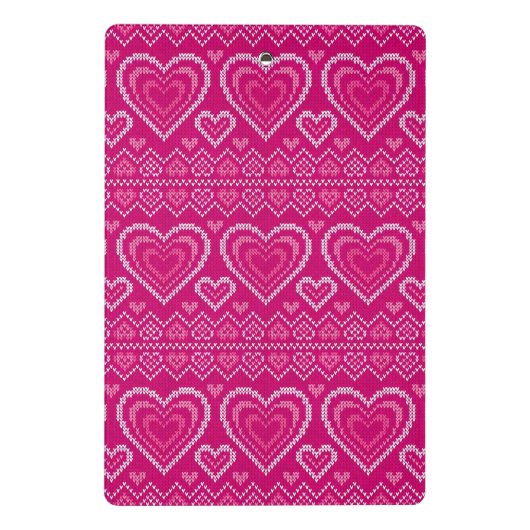 Valentijnsdag breipatroon 2 mini klembord (Achterkant)