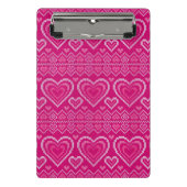 Valentijnsdag breipatroon 2 mini klembord (Voorkant)