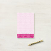 Valentijnsdag breipatroon 2 post-it® notes (Op bureau)
