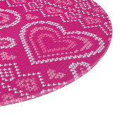 Valentijnsdag breipatroon 2 snijplank (Hoek)