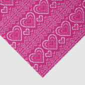 Valentijnsdag breipatroon 2 tissuepapier (Detail)