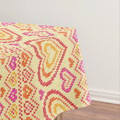 Valentijnsdag breipatroonpatroon tafelkleed (Voorbeeld)