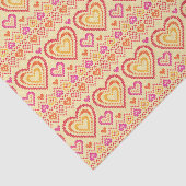 Valentijnsdag breipatroonpatroon tissuepapier (Detail)