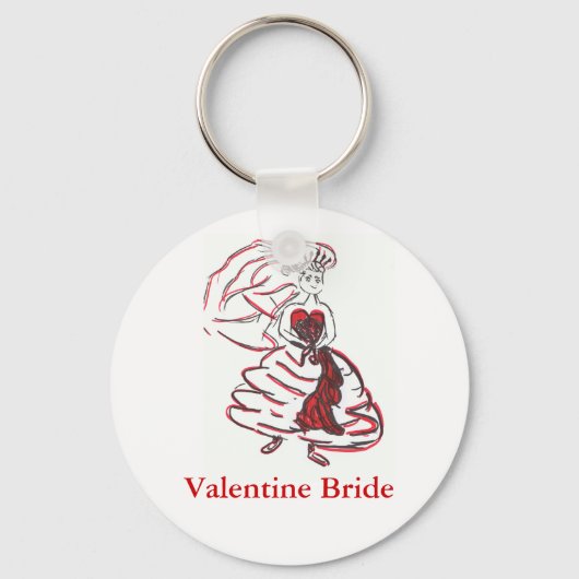 Valentijnsdag Bride Sleutelhanger (Voorkant)