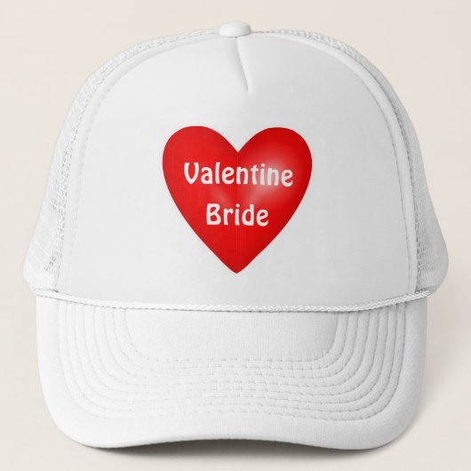 Valentijnsdag Bride Trucker Pet (Voorkant)