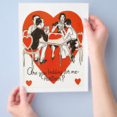 Valentijnsdag Bridge-game Flyer (Hand)