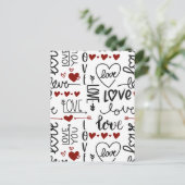 Valentijnsdag Briefkaart (Staand voorkant)