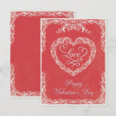 Valentijnsdag Briefkaart (Voorkant / Achterkant)