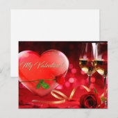 Valentijnsdag Briefkaart (Voorkant / Achterkant)