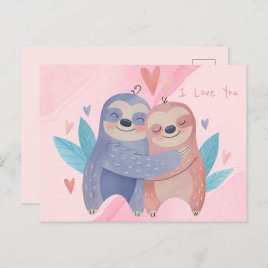 Valentijnsdag Briefkaart (Voorkant / Achterkant)