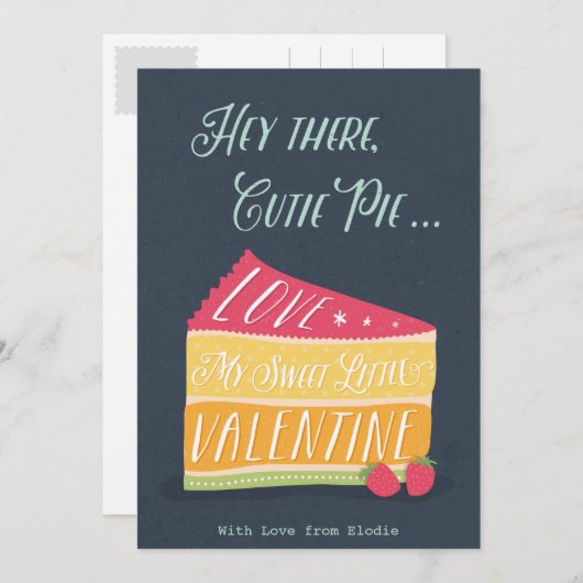 Valentijnsdag Briefkaart (Voorkant / Achterkant)