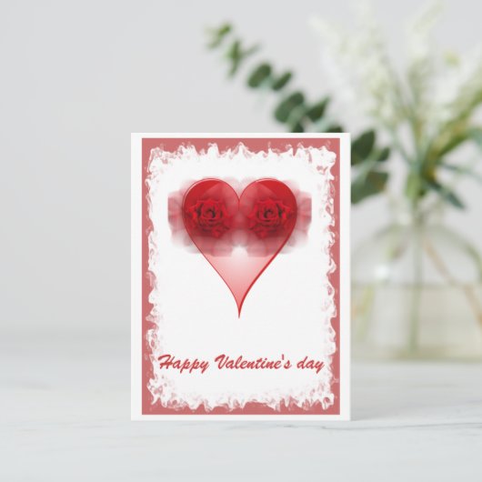 Valentijnsdag Briefkaart (Staand voorkant)