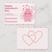 Valentijnsdag briefkaart (Voorkant / Achterkant)