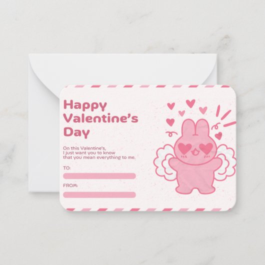 Valentijnsdag briefkaart (Voorkant)