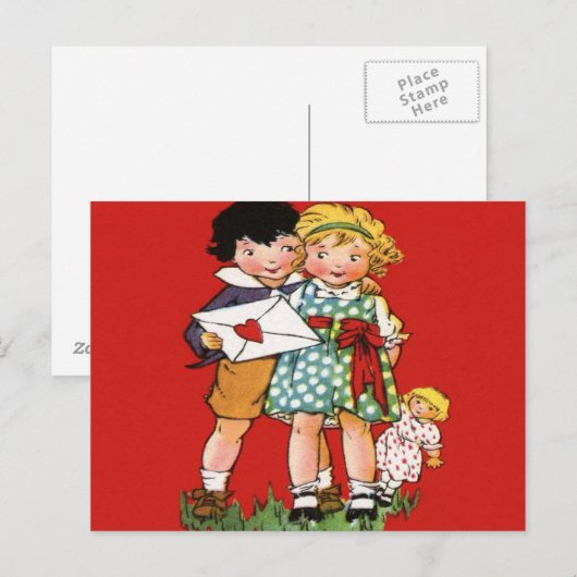 Valentijnsdag  Briefkaart (Voorkant / Achterkant)