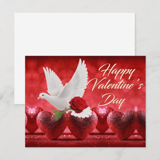 Valentijnsdag Briefkaart (Voorkant / Achterkant)