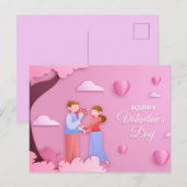 Valentijnsdag Briefkaart (Voorkant / Achterkant)