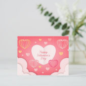 Valentijnsdag Briefkaart (Staand voorkant)