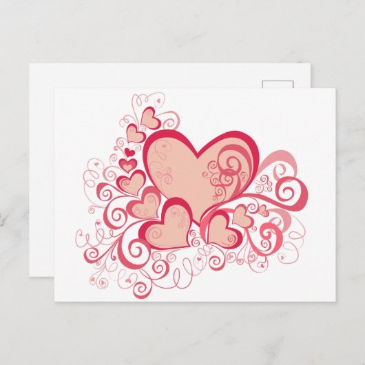 Valentijnsdag Briefkaart (Voorkant / Achterkant)